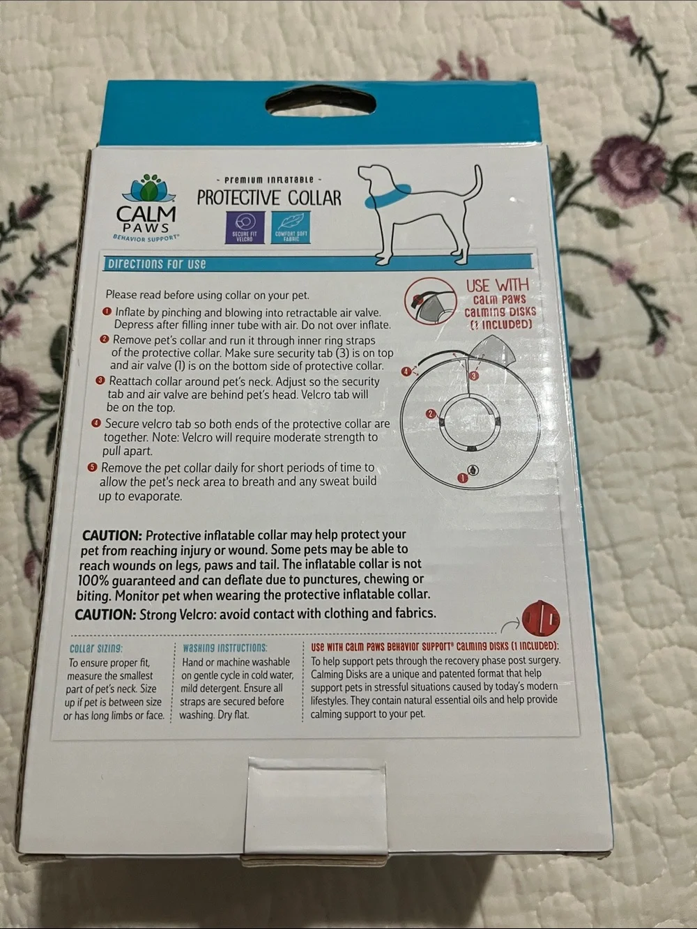 Calm Paws inflatable Protective Collar